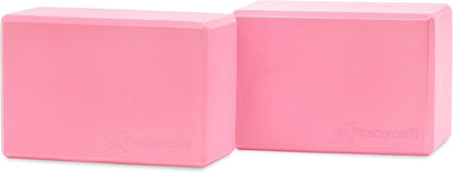 Foam Yoga Blocks, High Density EVA Yoga Bricks 4”X 6” X 9” (Set of 2)
